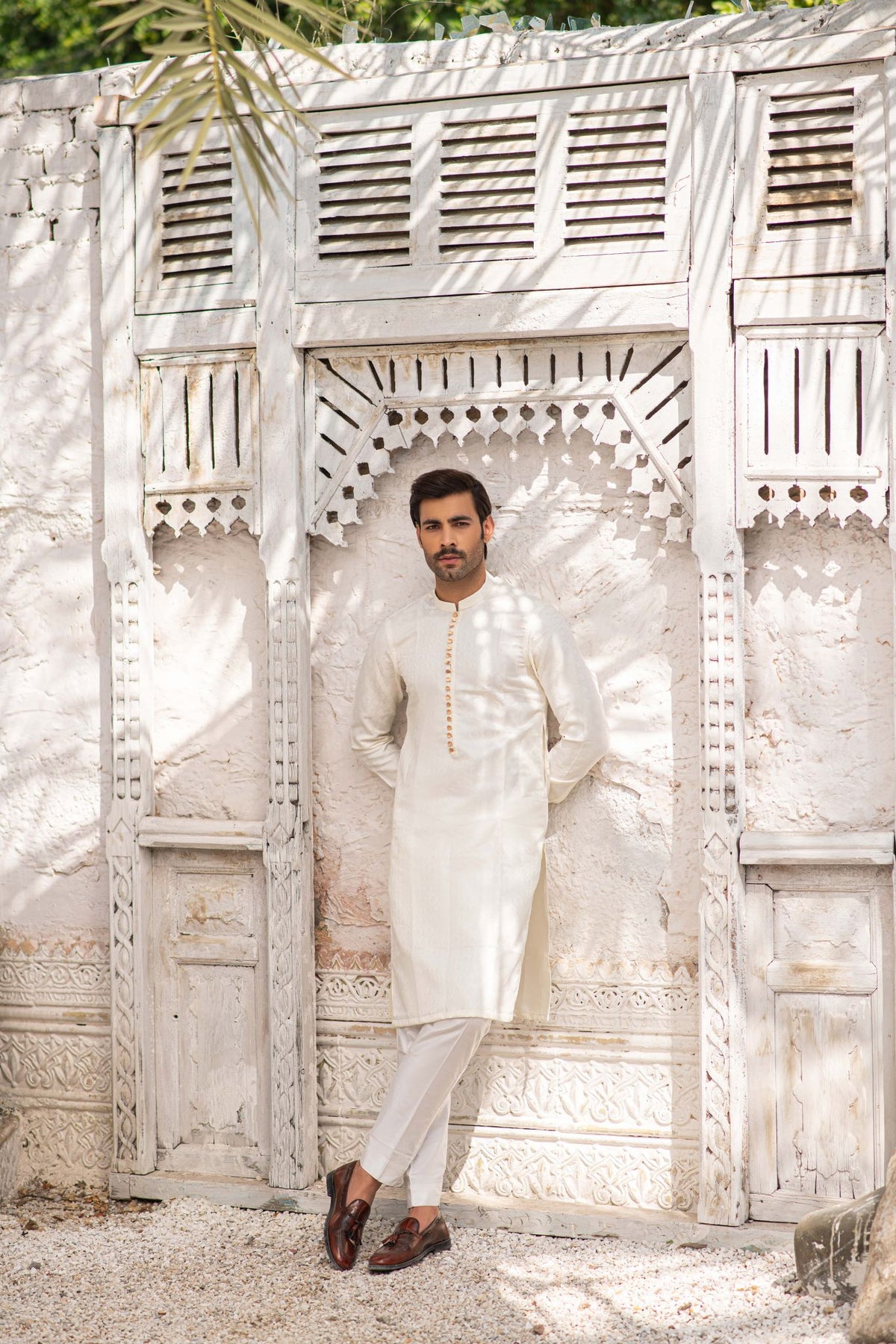 White Kurta Pajama Main image