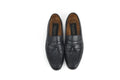 Black Full Grain Leather Tassel Loafers