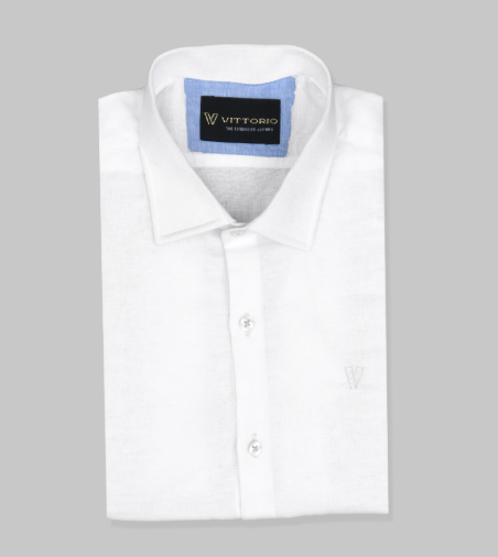 Classy White Button-up Shirt Main image