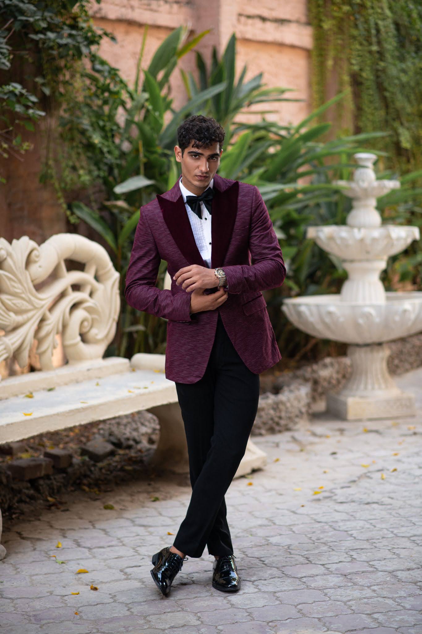 Burgundy Classic Tuxedo